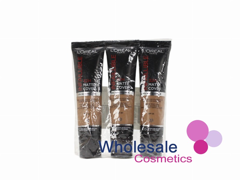 3 x L'Oreal Infaillible 32H Matte Cover - 335 WARM UNDERTONE